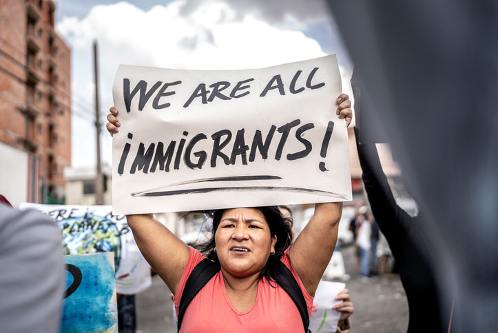 immigrants march